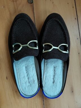 ROTHYS Cozy double Bit slip on Loafer Mule Brown Size 5